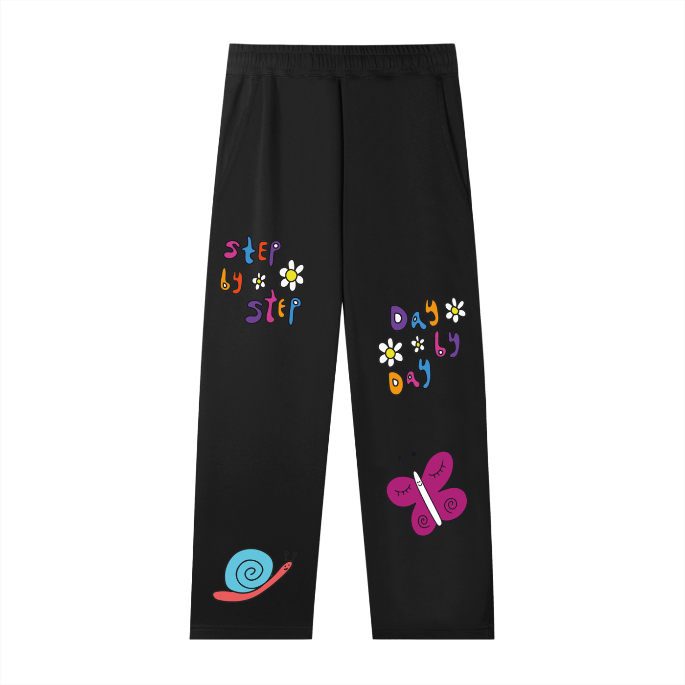 'Step By Step' Straight-Leg Sweatpants