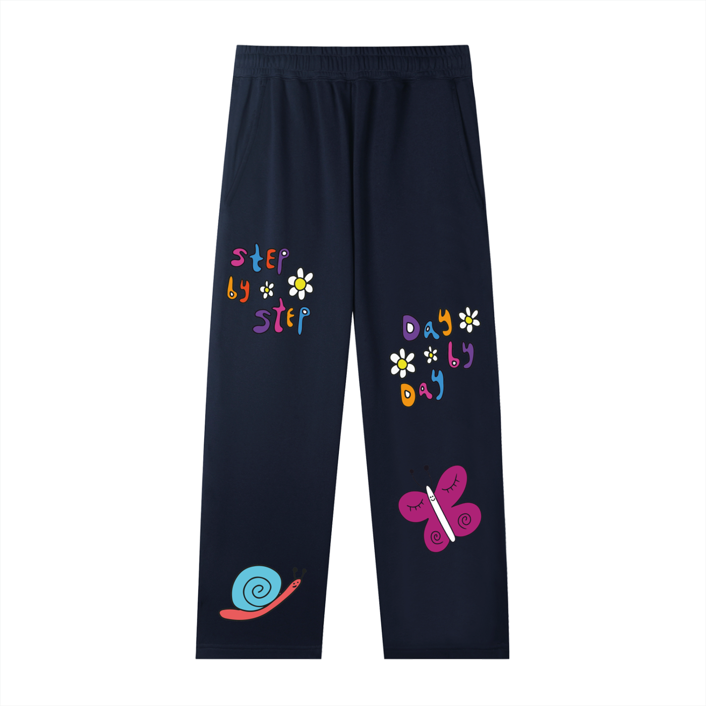 'Step By Step' Straight-Leg Sweatpants